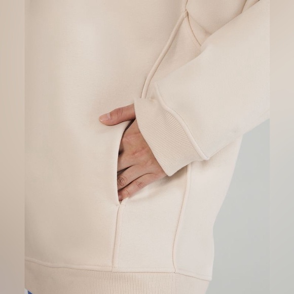 Lululemon || White Opal Thick Fleece Half Zip Pullover Sweatshirt - Picture 5 of 5